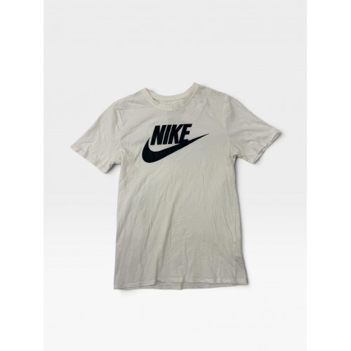 Nike Sportswear Classic Logo T-Shirt White with Black Swoosh